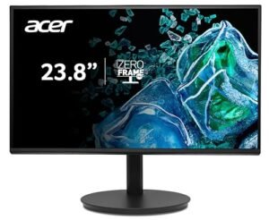 Acer Vero CB242YGBIRF, Monitor 23,8″ Full HD 120 Hz (1920×1080, 16:9, 250 Nits, Tiempo de Respuesta 1 m/s (VRB), 1xHDMI 1.4), Monitor PC, Color Negro