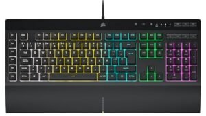 Corsair K55 RGB Pro Teclado para Juegos con Teclas de Membrana – Negro