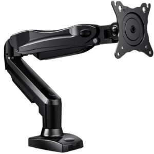 HUANUO Soporte Monitor Escritorio para Pantallas 13-32 Pulgadas, Brazo Monitor hasta 9 kg, Monitor Arm Ergonómico con Inclinación, Giro y Rotación 360°, Altura Regulable, VESA 75×75/100×100