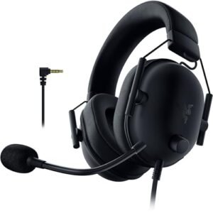 Razer Blackshark V2 X (PlayStation) – Auriculares con Cable para Consola PlayStation (PS5) (240g, Micrófono cardioide, Diafragmas de 50mm, Cancelación pasiva del Ruido, Conector de 3,5 mm, PC) Negro