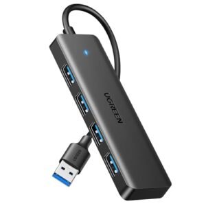 UGREEN Hub USB 3.0 con 4 Puertos Adaptador Ladron Multipuertos (15cm)